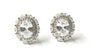 White Cubic Zirconia Earring.