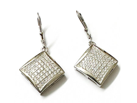 A White Cubic Zirconia Earring