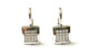 A White Cubic Zirconia Earring