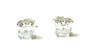 A Silver White Cubic Zirconia Earring