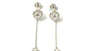 White Cubic Zirconia  Silver Earring.