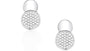 White Cubic Zirconia Silver Earring.