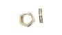 White Cz Silver Hoop Earring