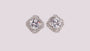 A White Cubic Zirconia Earring