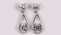 A White Cubic Zirconia Earring