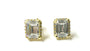 Silver With Yellow Gold Plate Earring