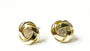 Yellow Plated Silver White Cubic Zirconia Earring.