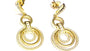 A Silver With Yellow Gold Plate Earring