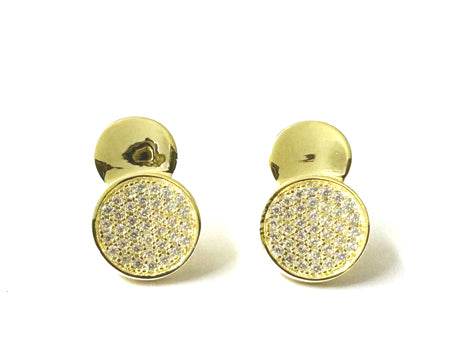 A Yellow Gold Plated Silver Cubic Zirconia Necklace