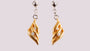 Silver With Yellow Gold Plate Earring