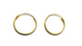 Yellow Gold Plated Sleeper Earrings  1.2 X 20