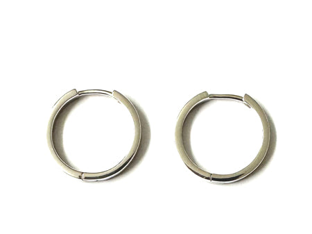 A Silver Hoop Earring