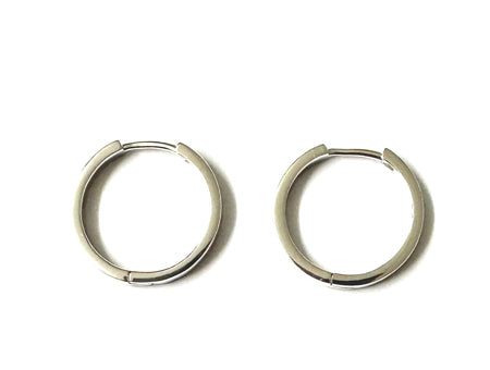A Silver Hoop Earring