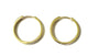 A Yellow Plated Silver Hoop Earring