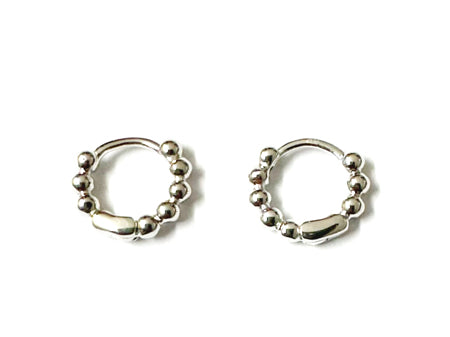 A Silver 10mm Hoop Earring
