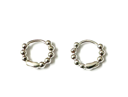 A Silver 10mm Hoop Earring