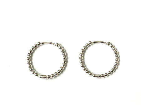 A Silver 20mm Hoop Earring
