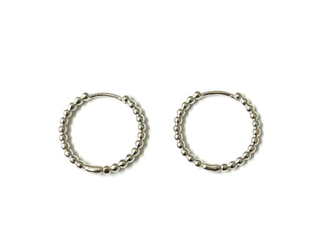 A Silver 20mm Hoop Earring