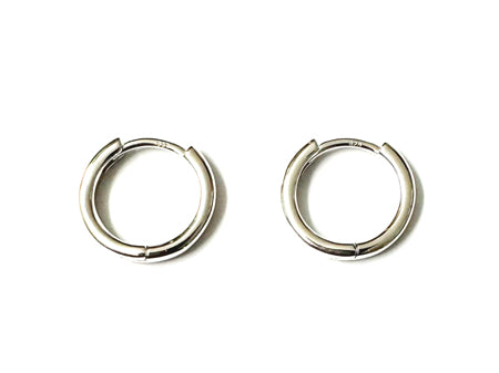 A Silver 12mm Hoop Earring
