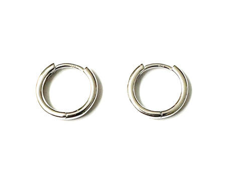 A Silver 12mm Hoop Earring