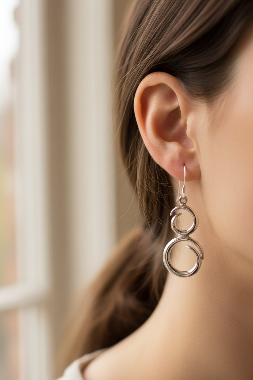Simply Silver Earring
