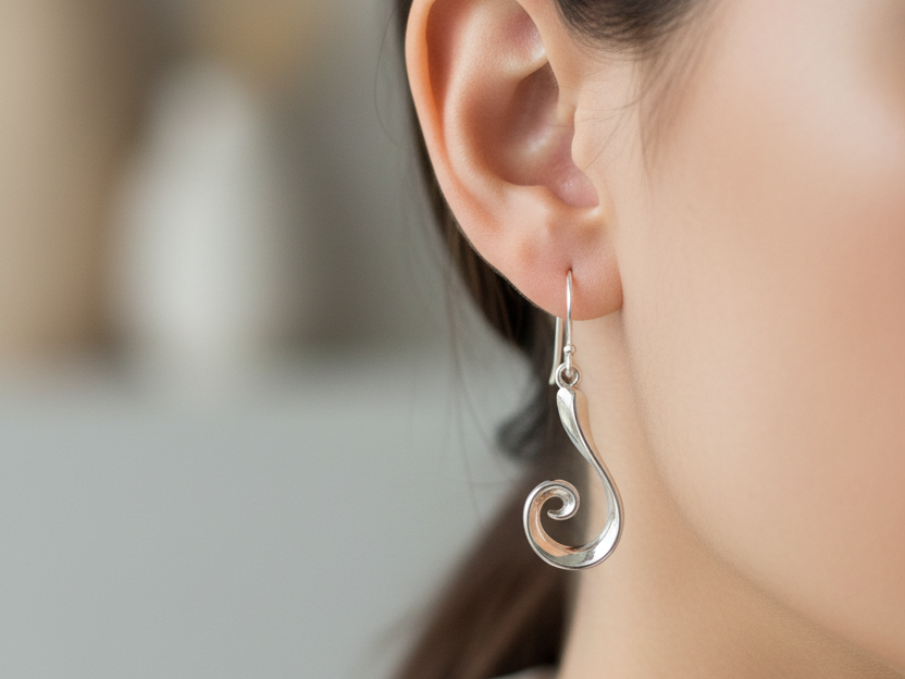 Simply Silver Earring