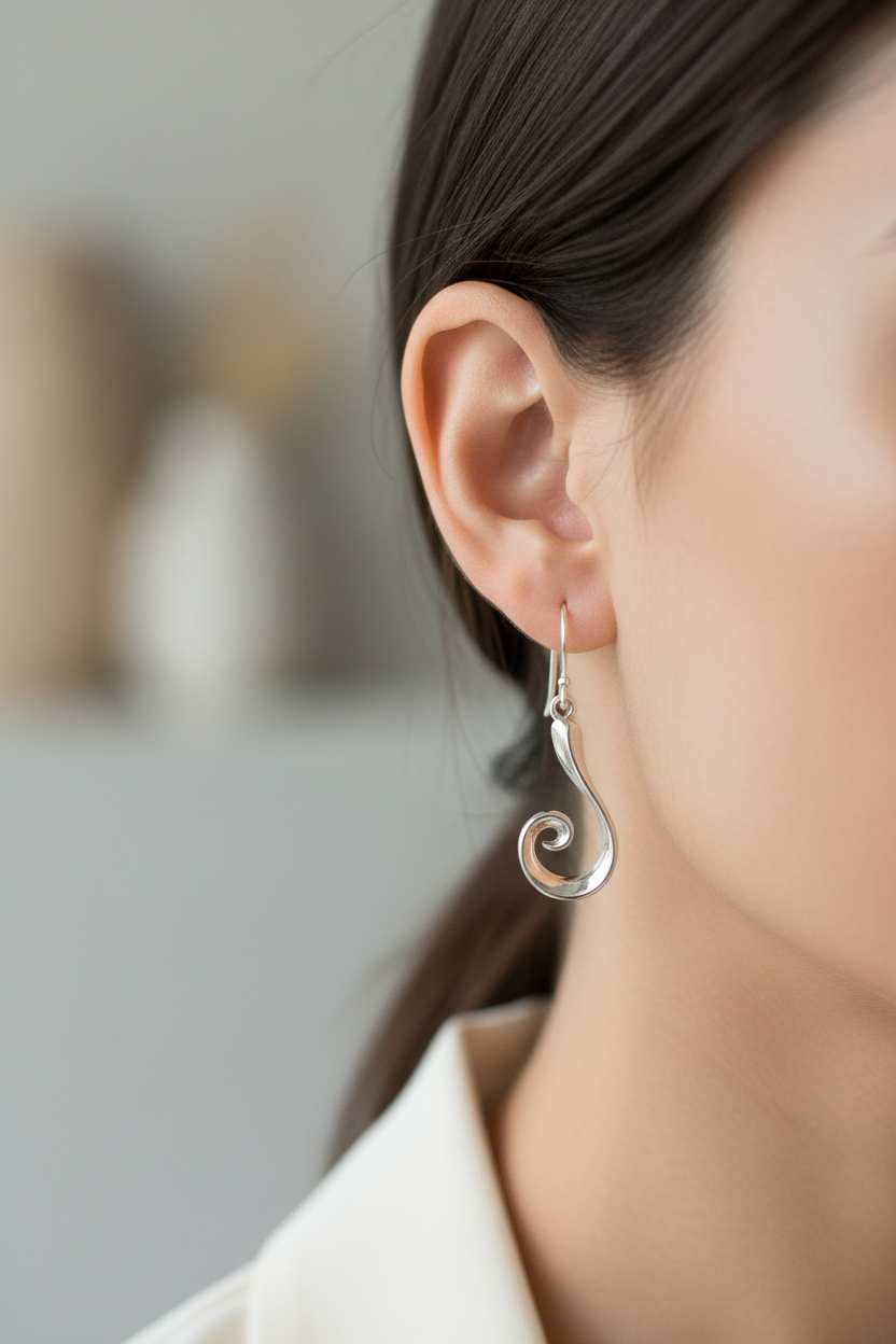 Simply Silver Earring