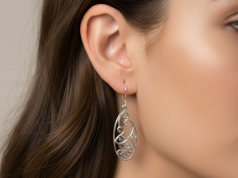 Simply Silver Earring