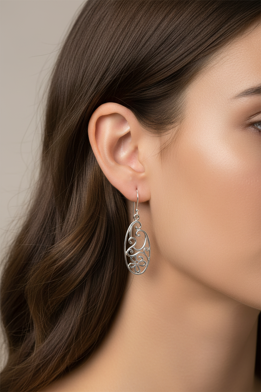 Simply Silver Earring