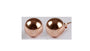 Silver with Rose Gold Plate Earring 8mm