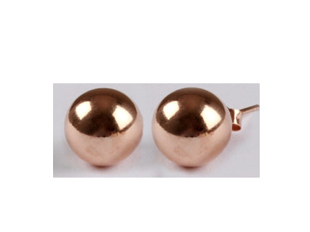 Silver with Rose Gold Plate Earring