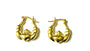 Claddagh Yellow Plated Silver Small Creole Earrings