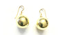 Yellow Gold Plated Drop Earrings