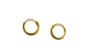 Yellow Gold Plated Sleeper Earrings  1.2 X 10