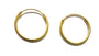 Yellow Gold Plated Sleeper Earrings  1.2 X 16