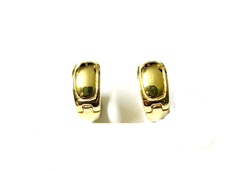 Gold Plated Silver Huggies Earring