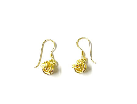 A Yellow Plated Silver 8mm Drop Earring