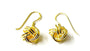 A Yellow Plated Silver 10mm Drop Earring