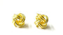 A Yellow Plated Silver 10mm Stud Earring