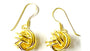 A Yellow Plated Silver 12mm Drop Earring
