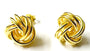 A Yellow Plated Silver 12mm Stud Earring