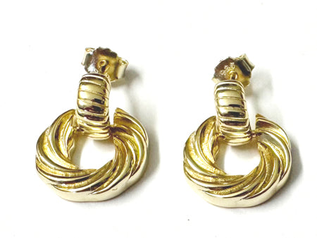 A Yellow Plated Silver Earring
