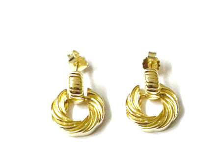 A Yellow Plated Silver Earring