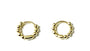A Yellow Plated Silver 10mm Hoop Earring