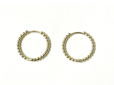 A Yellow Plated Silver 20mm Hoop Earring