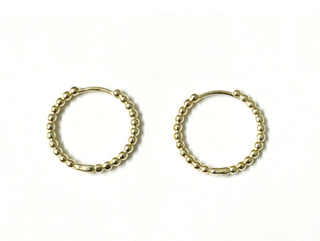 A Yellow Plated Silver 20mm Hoop Earring