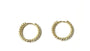 A Yellow Plated Silver 18mm Hoop Earring