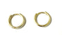 A Yellow Plated Silver 12mm Hoop Earring