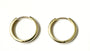 A Yellow Plated Silver 18mm Hoop Earring