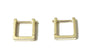 A Yellow Plated Silver 10mm Hoop Earring